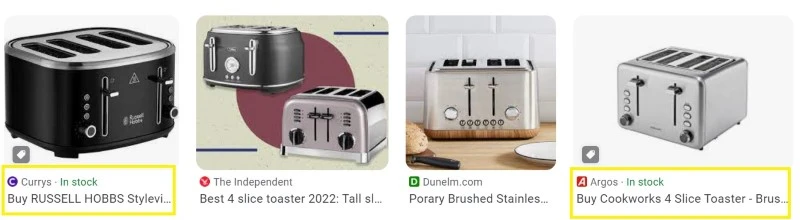 Google Search - image results