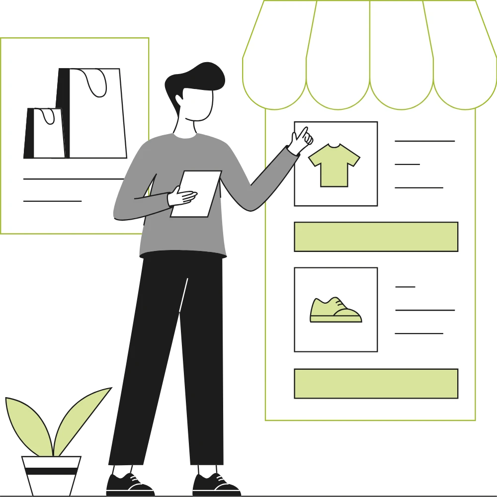 A icon demonstrating our eCommerce service